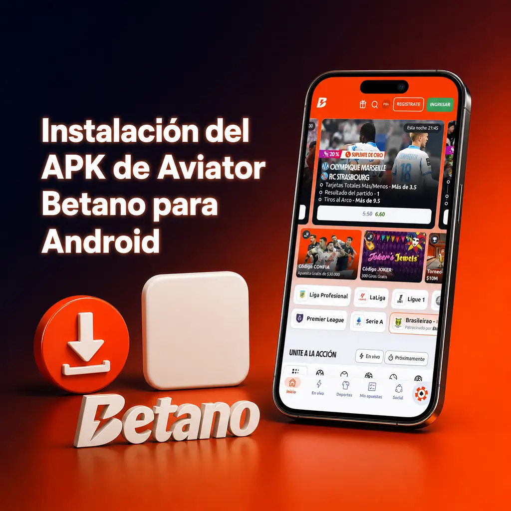 Pasos para instalar el APK de Aviator Betano en Android: descargar, habilitar orígenes desconocidos e iniciar sesión.